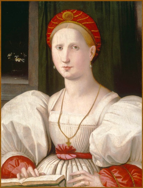 1c Paolo Zacchia il Vecchio (the elder) (1519-1561) Portrait of a Woman with a Book