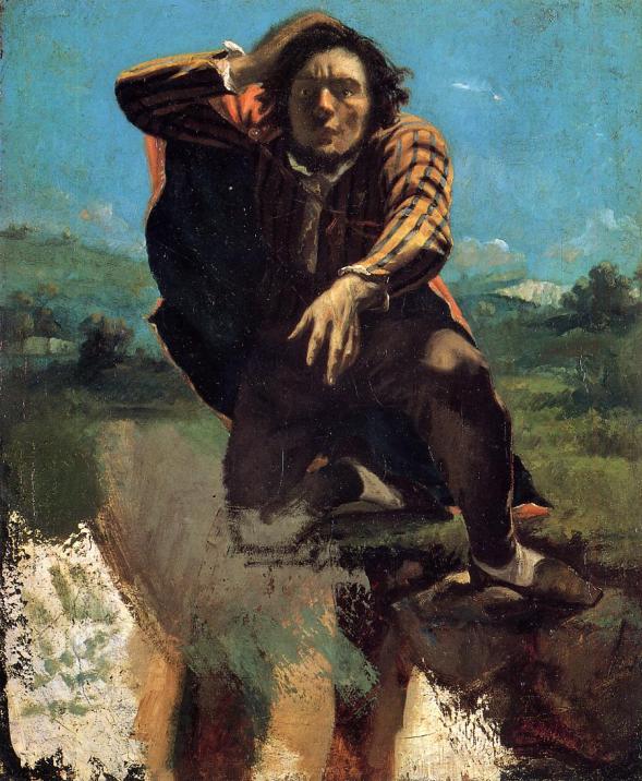The Man Made Mad by Fear, Gustave Courbet