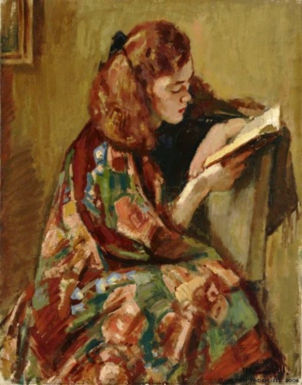 Enckell, Magnus - Jeune fille lisant, 1921-22