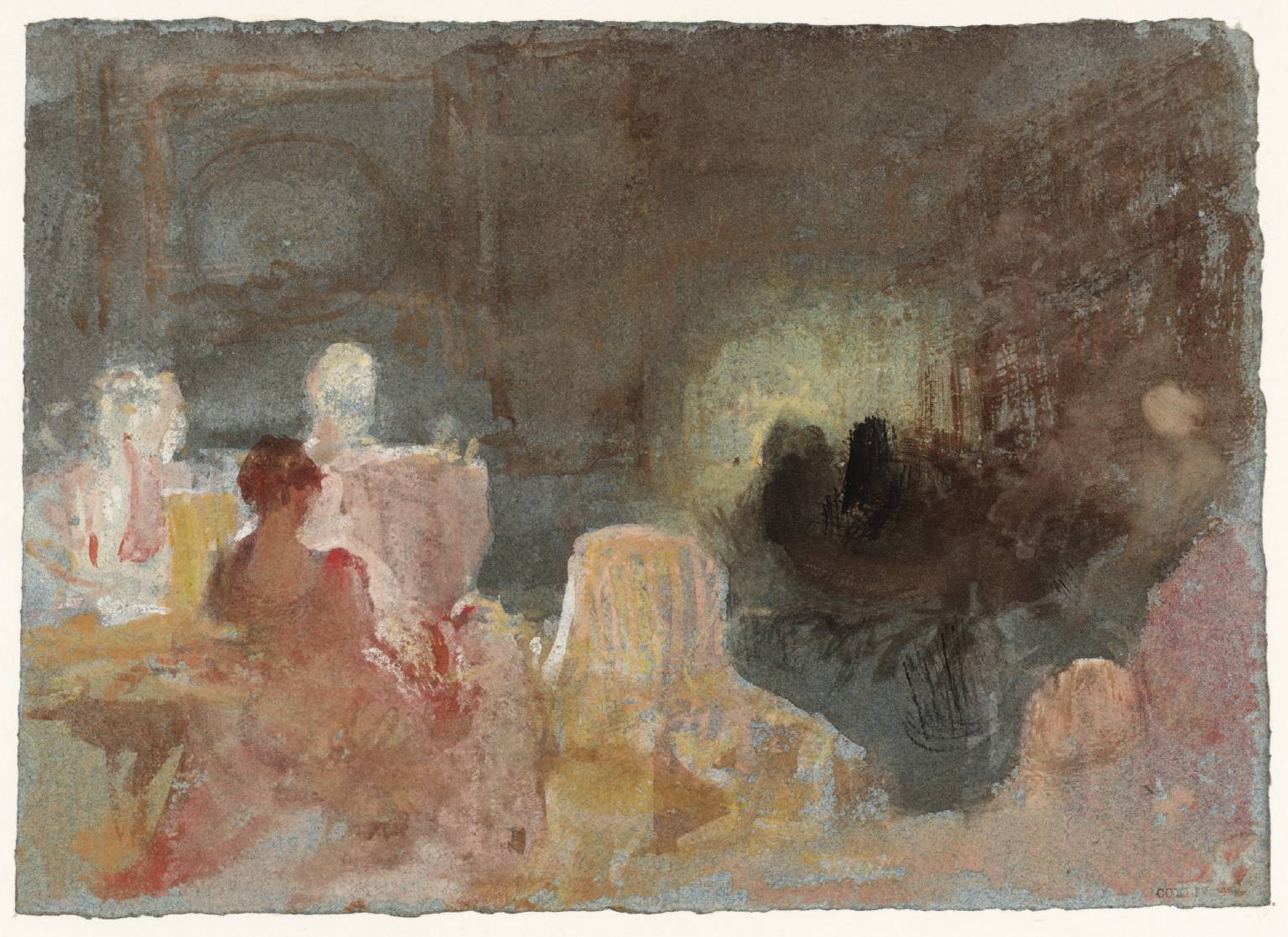 Fire-Light and Lamp-Light 1827 by Joseph Mallord William Turner 1775-1851